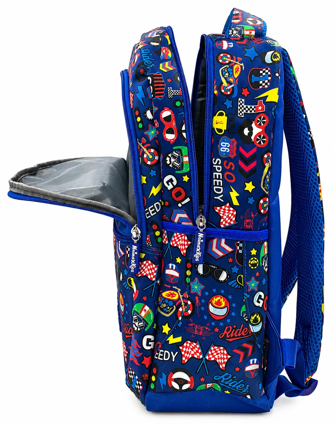 Naimax Kids Tas Sekolah Anak SD Laki-Laki Karakter Rider Go | Tas Ransel Anak Desain Keren dan Lucu - Gambar 4