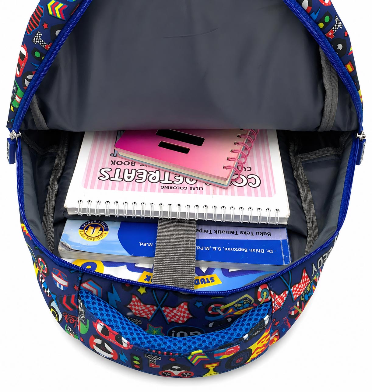 Naimax Kids Tas Sekolah Anak SD Laki-Laki Karakter Rider Go | Tas Ransel Anak Desain Keren dan Lucu - Gambar 2