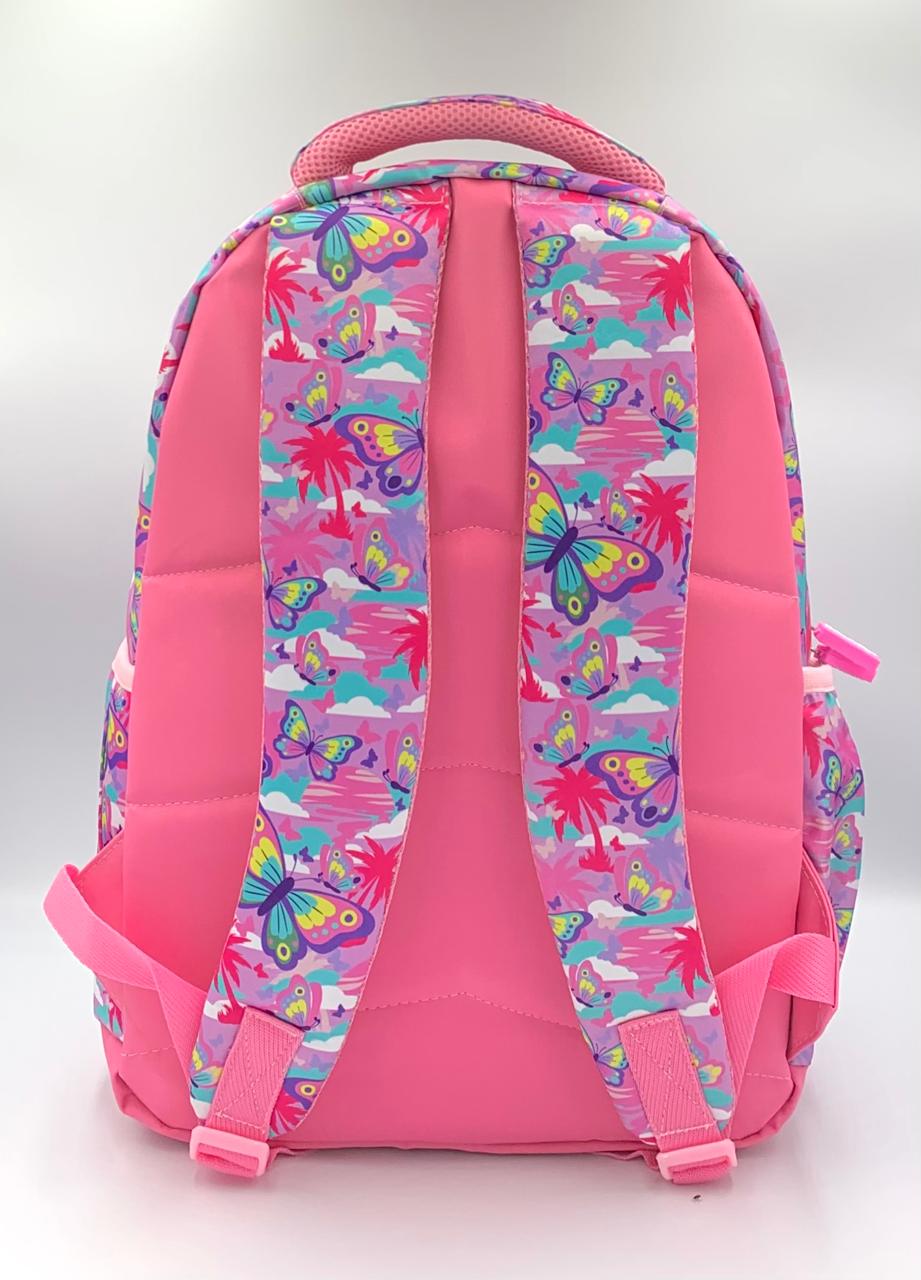 Naimax Kids Tas Ransel Anak SD Karakter Butterfly pink | Tas Sekolah Anak Favorit Anak - Gambar 4