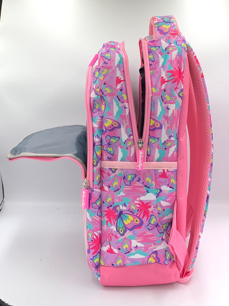 Naimax Kids Tas Ransel Anak SD Karakter Butterfly pink | Tas Sekolah Anak Favorit Anak - Gambar 3