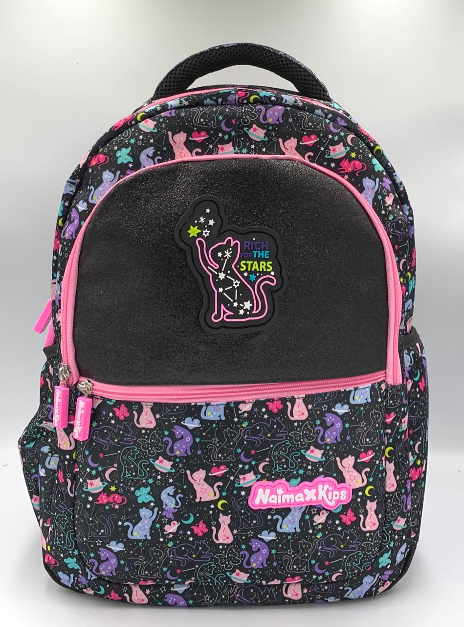 Tas Anak SD Perempuan Motif Karakter Cat Star | Ransel Sekolah Naimax Kids Kekinian