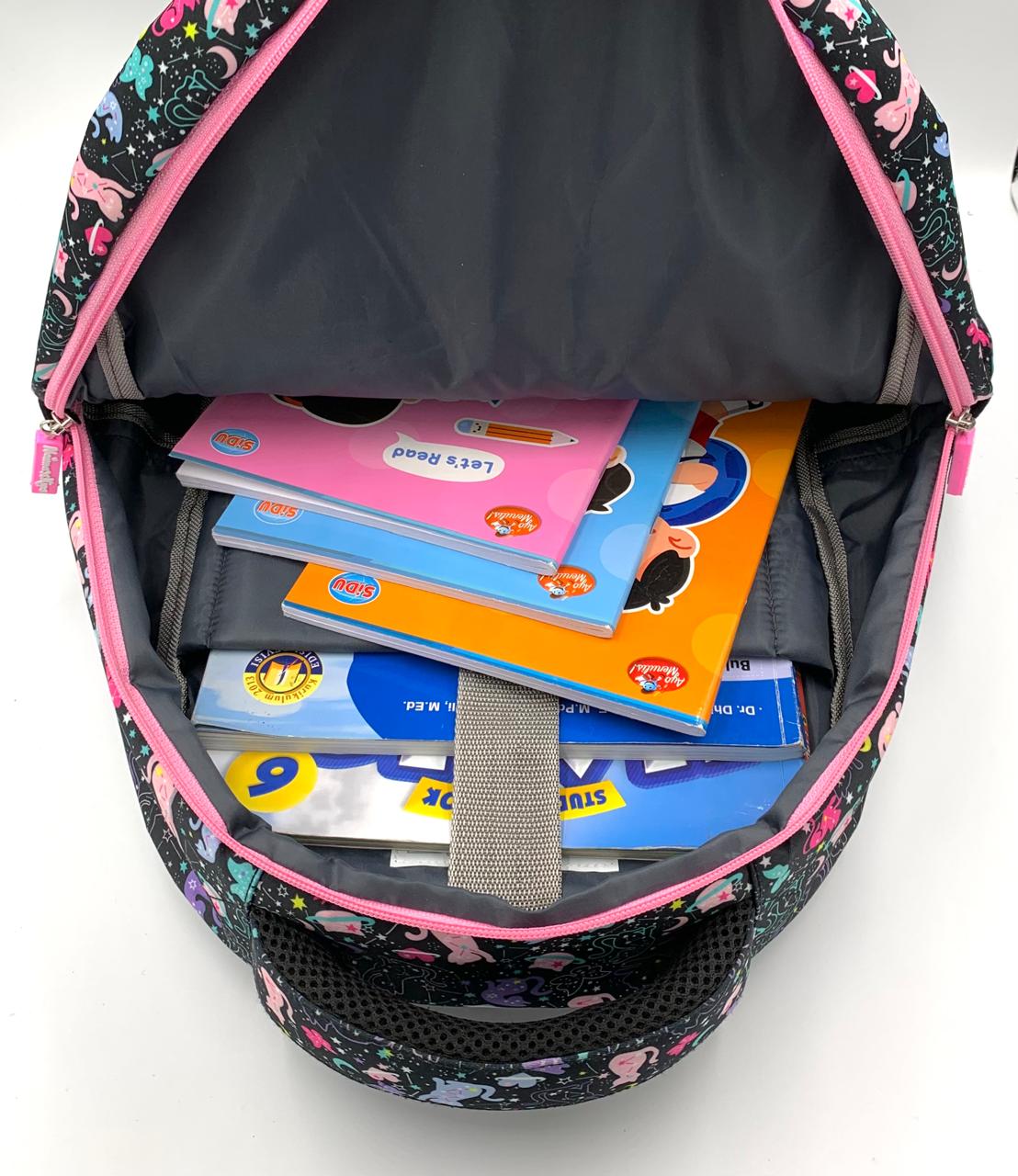 Tas Anak SD Perempuan Motif Karakter Cat Star | Ransel Sekolah Naimax Kids Kekinian - Gambar 4