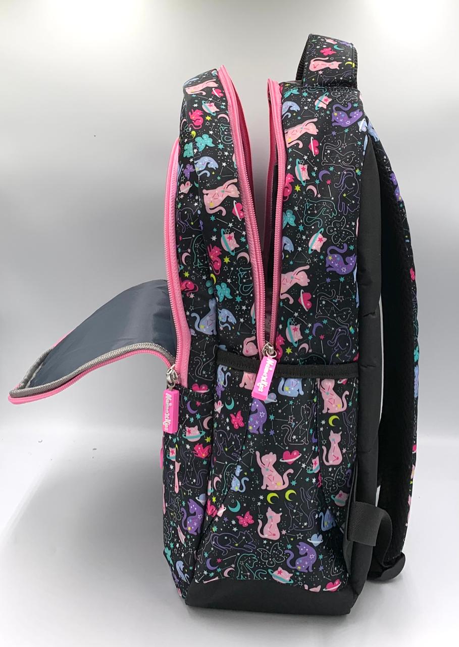 Tas Anak SD Perempuan Motif Karakter Cat Star | Ransel Sekolah Naimax Kids Kekinian - Gambar 3
