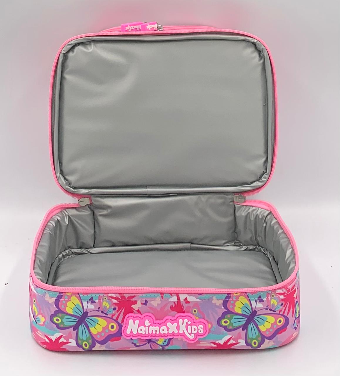 Naimax Kids Lunch Bag Anak Perempuan Karakter Butterfly Pink | Tas Bekal Sekolah Girl Trendy - Gambar 3