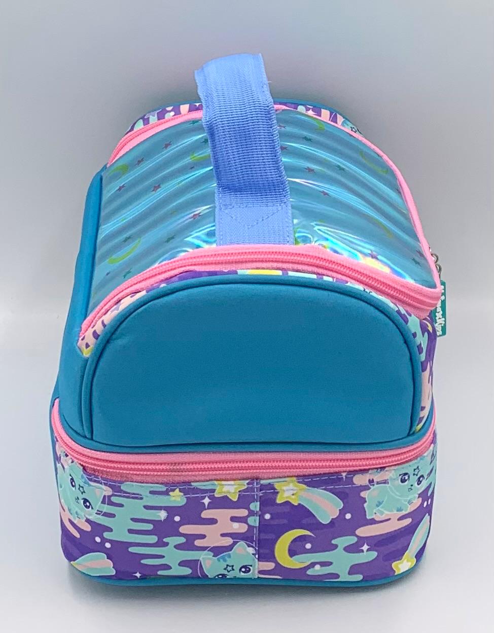 Naimax Kids Tas Bekal Anak Perempuan Lunch Bag Anak Lucu Untuk Bekal Sekolah Karakter Cat Blue - Gambar 8