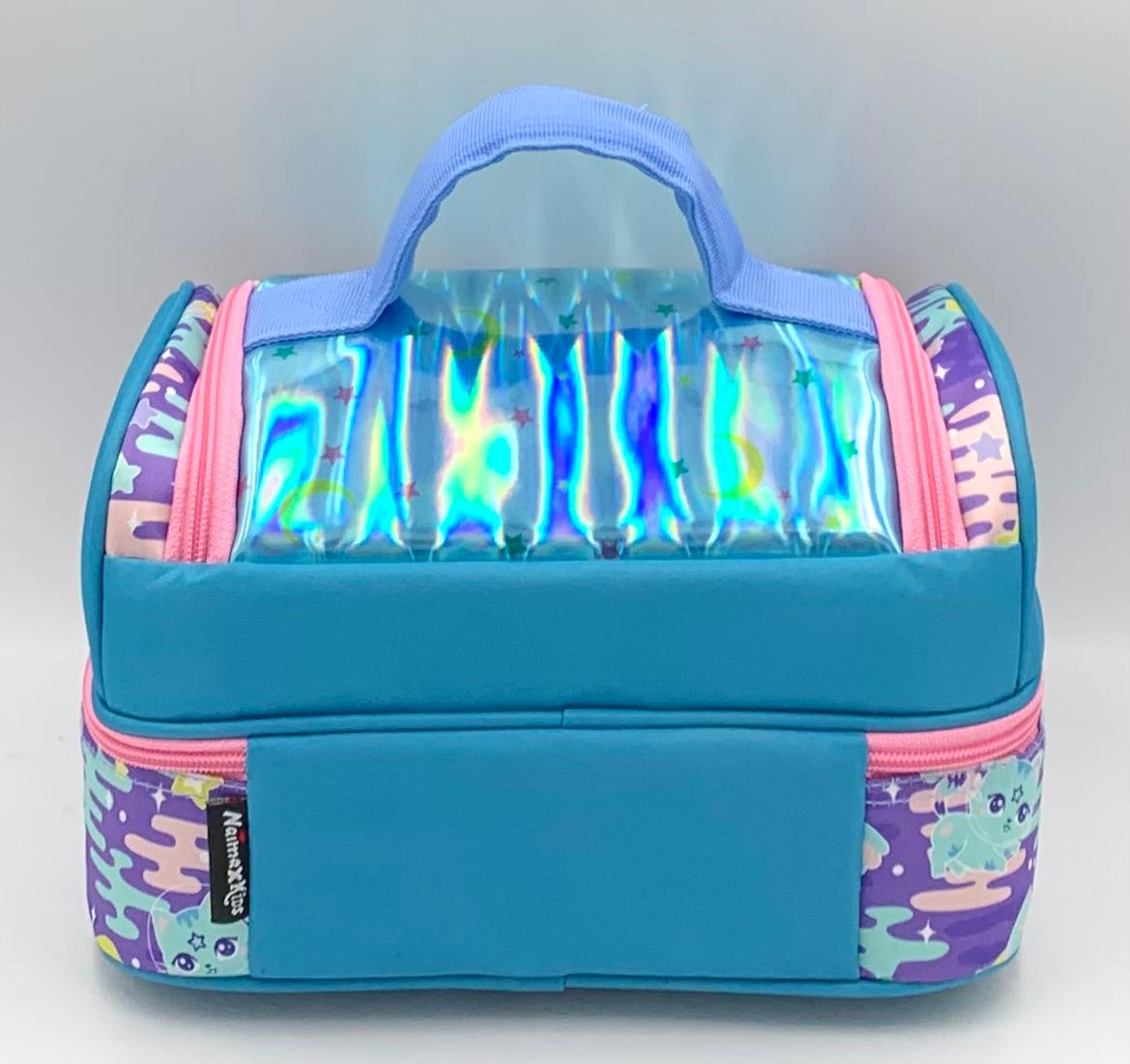 Naimax Kids Tas Bekal Anak Perempuan Lunch Bag Anak Lucu Untuk Bekal Sekolah Karakter Cat Blue - Gambar 7