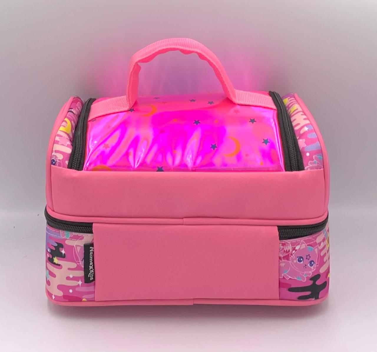 Naimax Kids Tas Bekal Anak Perempuan Karakter Cat Pink | Lunch Bag Anak Motif Kartun Cute - Gambar 6