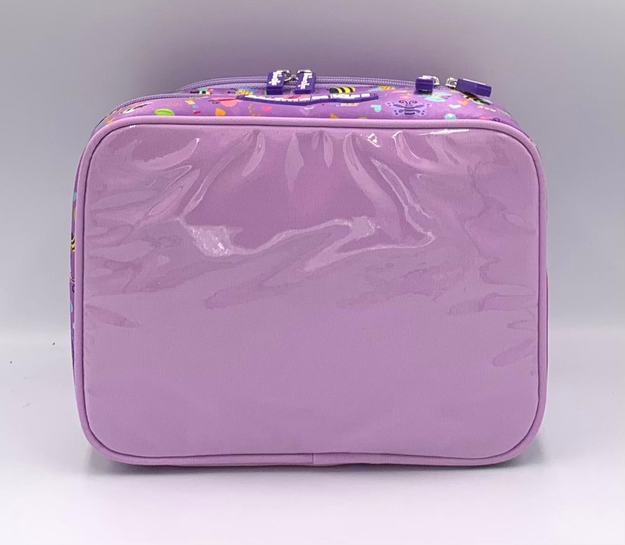 Naimax Kids Tas Bekal Anak Perempuan Lunch Bag Anak TK SD | Tas Bekal Anak Karakter Honey Purple - Gambar 5