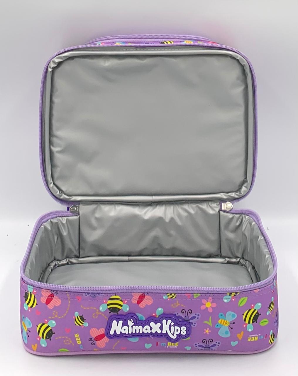 Naimax Kids Tas Bekal Anak Perempuan Lunch Bag Anak TK SD | Tas Bekal Anak Karakter Honey Purple - Gambar 2